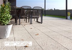 FEROBET Vymývaná dlažba VERONA BIANCO 1 hrana 40/40/4cm